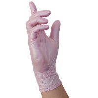 NITRAS GLAMOUR WAVE, Nitril-Einmalhandschuhe, rosa,...
