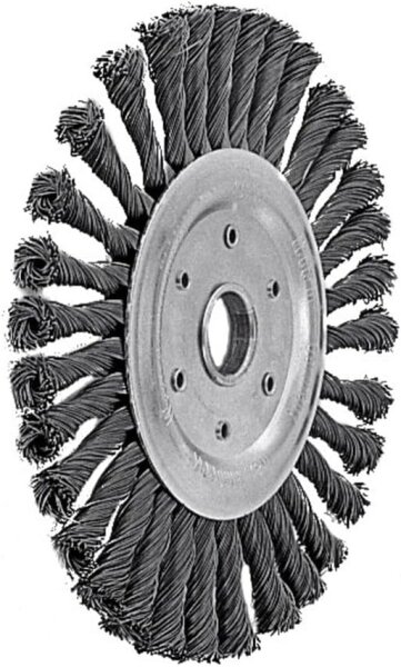 LESSMANN Zopf-Rundbürste 115 x 14 mm 20 Z ROH glatt 0,50 mm 472811