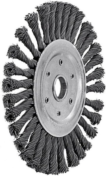 LESSMANN Zopf-Rundbürsten Drm 178 x 14 mm 32 Z Stahldraht STH glatt 0,50 mm 475211