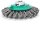 LESSMANN Zopf-Kegelbürsten Drm 100 x 12 mm 18 Z Stahldraht rostfrei ROH glatt 0,50 mm 475211