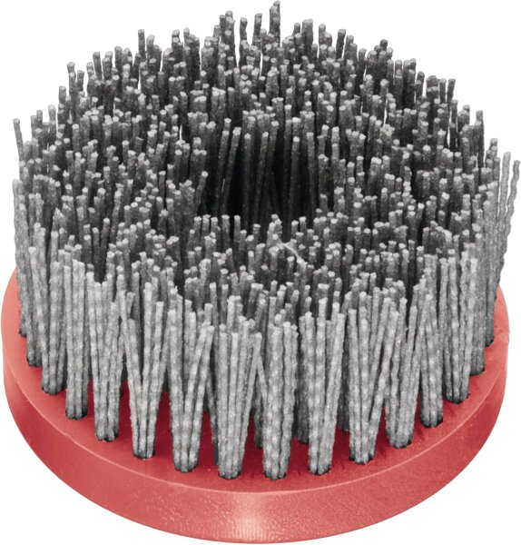 LESSMANN Tellerbürste Kunststoffkörper Drm. 130 mm 4 rhg. Schleifborsten SIC K 80 405845