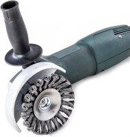 LESSMANN Zopf-Kegelbürste Drm 115 x 12 mm 20 Z Stahldraht STH glatt 0,50 mm, Gew. M1 472257