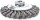 LESSMANN Zopf-Kegelbürste Drm 115 x 12 mm 20 Z Stahldraht STH glatt 0,50 mm, Gew. M1 472257