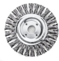 LESSMANN Zopf-Rundbürste Drm 125 x 14 mm 20 Z Stahldraht STH glatt 0,50 mm Bohrung 473211