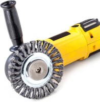 LESSMANN Zopf-Rundbürste Drm 125 x 14 mm 20 Z Stahldraht STH glatt 0,50 mm Bohrung 473211