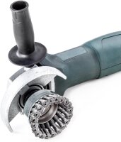 LESSMANN Zopf-Topfbürste ohne Stützring, Drm 90 mm  20 Z  Stahldraht STH glatt 0,50 m 485237