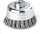 LESSMANN Zopf-Topfbürste ohne Stützring, Drm 90 mm  20 Z  Stahldraht STH glatt 0,50 m 485237