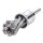 LESSMANN Zopf-Pinselbürste mit 6 mm Schaft Drm 19 mm 6 Zöpfe mit Blume Stahldraht 453278