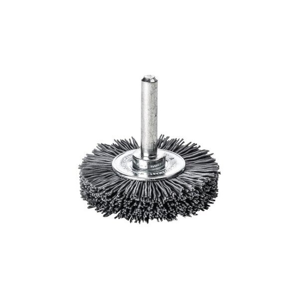 LESSMANN Rundbürste mit 6 mm Schaft Drm 50x 10-12 mm Schleifborsten SIC K 320 / 0,6  415872