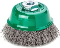 LESSMANN Topfbürste, Drm 60 mm, Stahldraht ROH gew. 0,30 mm  Gew. M14 421367