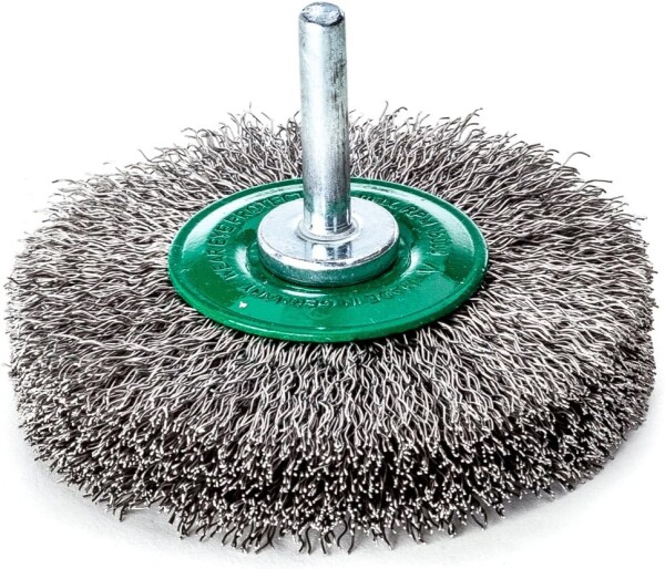 LESSMANN Rundbürste mit 6 mm Schaft Drm 70 x 16-18 mm, Stahldraht rostfrei ROF gew. 417363