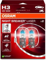 OSRAM Nightbreaker Laser H3 Duo Box