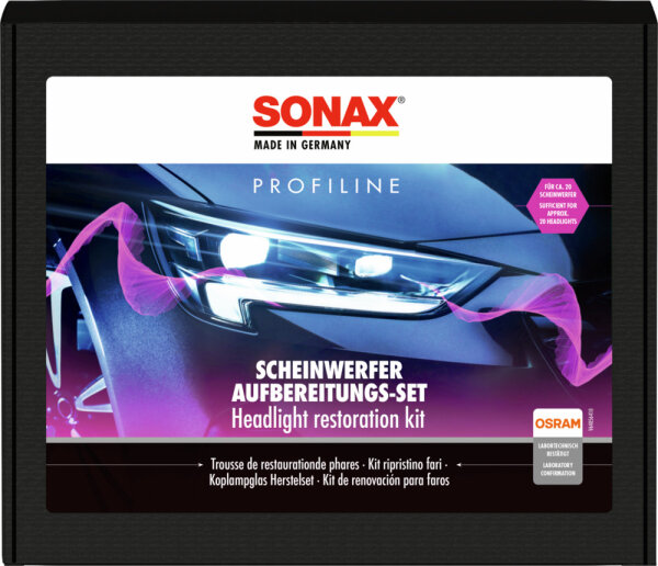 SONAX PROFILINE Schein­wer­fer­Aufbereitungs Set 04059410