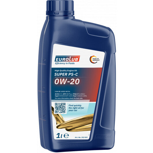 EUROLUB SUPER PS-C 0W-20 5 Liter