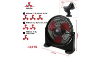 KS TOOLS Werkstattventilator 70W