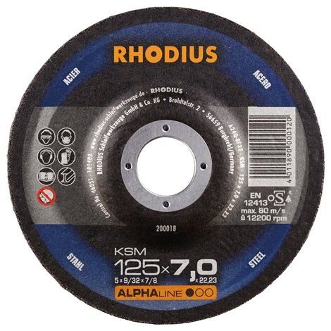 RHODIUS Schruppscheibe KSM 125x7,0x22,23 mm Stahl