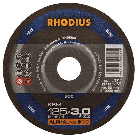 Kopie von RHODIUS Extradünne Trennscheibe 115x1,0x22,23mm 207436 #1