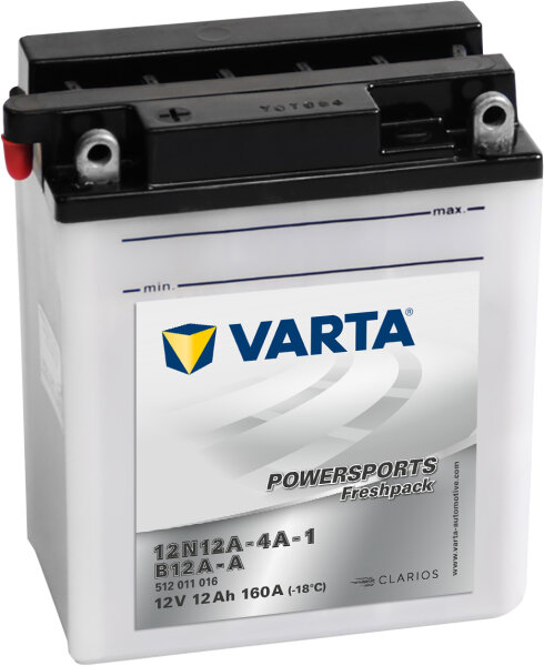 VARTA Powersports Fresh Pack 12N12A-4A-1
B12A-A 12V 12Ah 160A EN (512011016I314)