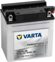VARTA Powersports Fresh Pack 12N10-3B
B10L-B / B10L-B2...