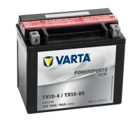 VARTA Powersports AGM  TX12-4
TX12-BS 12V 10Ah 150A EN...