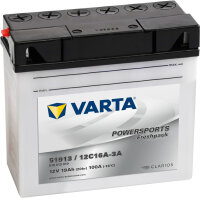 VARTA Powersports Fresh Pack 51913
12C16A-3A 12V 19Ah...