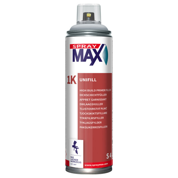 SprayMAX 500ml, 1K Unifill Dickschichtfüller S4 mittelgrau 680422