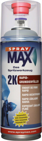 SprayMAX 400ml, 2K Rapid-Grundierfüller grau 680031