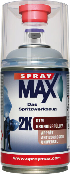 SprayMAX 250ml, 2K DTM-Grundierfüller hellgrau 684260