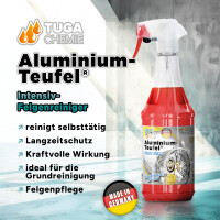 TUGA Aluminium-Teufel Plus Felgenreiniger rot Sprayer 1 l (AT-1-D)