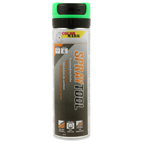COLORMARK SPRAYTOOL Markierungsfarbe Neongrün 500 ml Spraydose 246333