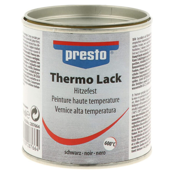 PRESTO Thermolack schwarz 250 ml 287664
