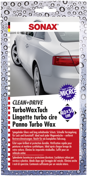 SONAX 04140000  Clean+Drive TurboWaxTuch 40x50 28 ml
