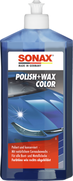SONAX 02962000  Polish+Wax Color blau 500 ml