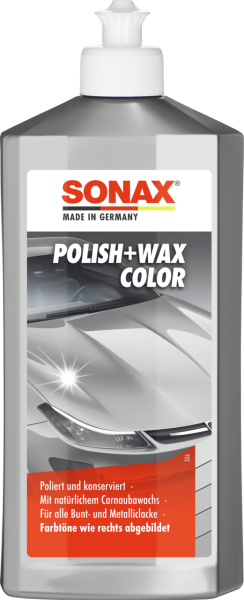 SONAX 02963000  Polish+Wax Color silber/grau 500 ml