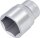 HAZET Steckschlüsseleinsatz - Sechskant 880-19 - Vierkant10 mm (3/8 Zoll) - Außen-Sechskant-Tractionsprofil - 19 mm
