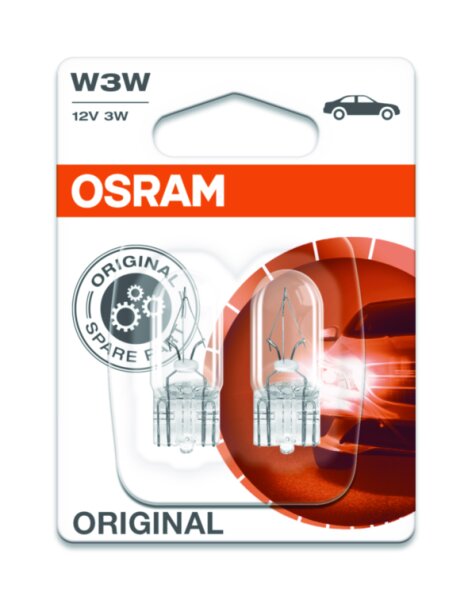 OSRAM Original W3W 12V Doppelblister 2821-02B