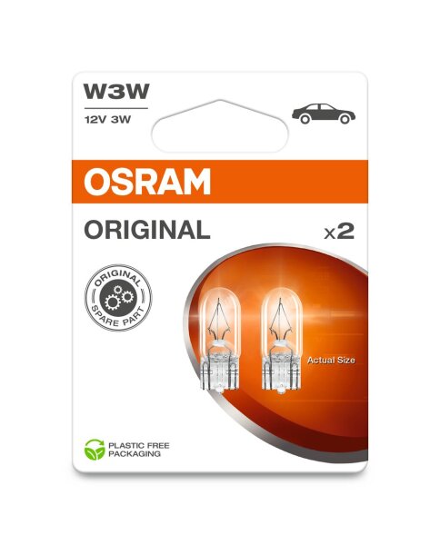OSRAM Original W3W 12V Doppelblister Eco 2821-2BL