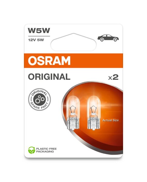 OSRAM Original W5W 12V Doppelblister Eco 2825-2BL