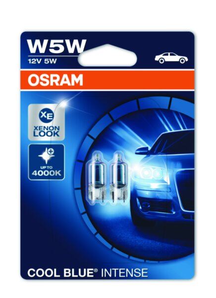 OSRAM COOL BLUE® INTENSE W5W Doppelblister 2825HCBI-02B