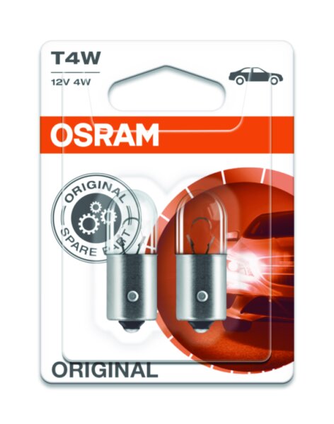 OSRAM Original T4W 12V Doppelblister 3893-02B