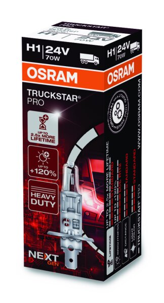 OSRAM TRUCKSTAR® PRO H1 Faltschachtel 64155TSP