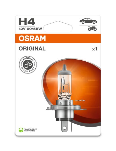 OSRAM Original H4 12V Einzelblister Eco 64193-1BL