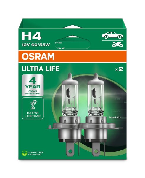 OSRAM ULTRA LIFE H4 Hängebox Eco 64193ULT-2HB