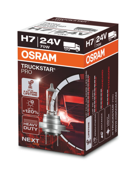 OSRAM TRUCKSTAR® PRO H7 Faltschachtel 64215TSP