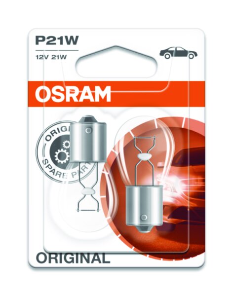 OSRAM Original P21W 12V Doppelblister 7506-02B