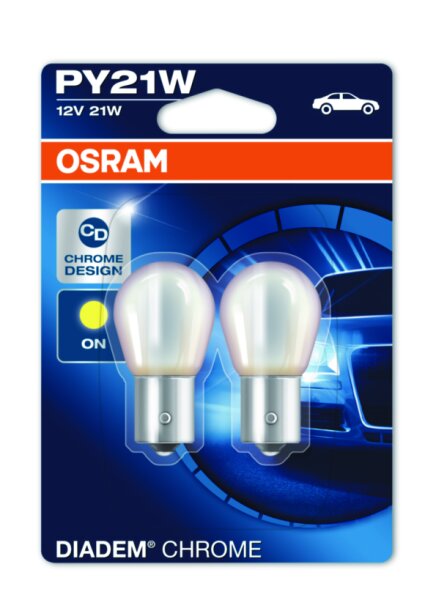 OSRAM DIADEM® Chrome PY21W Doppelblister 7507DC-02B