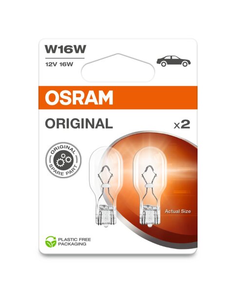 OSRAM Original W16W 12V Doppelblister Eco 921-2BL
