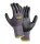 teXXor® Nylon-Strickhandschuhe black touch grau/schwarz Gr. 7 (Art Nr 2450)