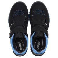 uvex 2 xenova® Sandalen S1P 95532 schwarz, blau Weite 11 normal Größe 43