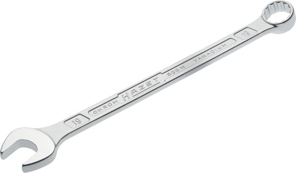 HAZET Ring-Maulschlüssel 600N-19 - Außen-Doppel-Sechskant-Tractionsprofil - 19 mm